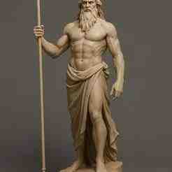 Poseidon Bust STL File for 3D Printing