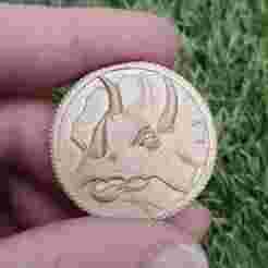 POWER COIN BLUE RANGER TRICERATOPS TRICERATOPS BILLY FORTNITE