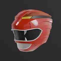 Power Rangers Wild Force – Gao Red Helmet Wearable model