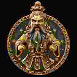 Powerful Guan Yu Medallion