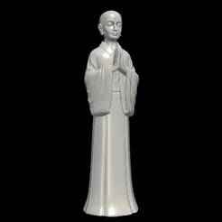 Praying Monk Sculpture - Zen Buddhist Figure