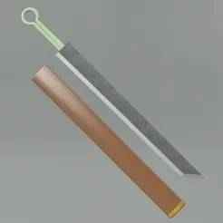 Princess Mononoke Ashitaka Sword Blade knife and Crystal dagger pendant. Anime, props, cosplay