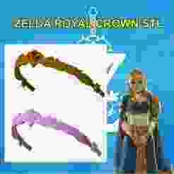 Princess Zelda Cosplay - Breath of the Wild Botw Royal Crown Tiara STL 3D FILE