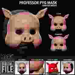 Professor Pyg Mask - Batman Arkham Knight - Hallowen - STL 3D Print Model File