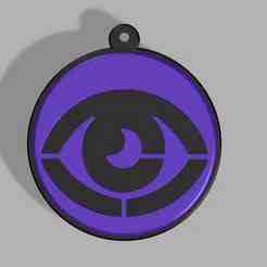 Psychic Energy Type Keychain || Psychic Energy Key Chain