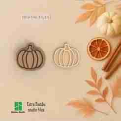 Pumpkin Lover Fall Polymer Clay Cutters | Digital STL File | 5 Sizes