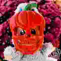 Pumpkin Scull Mask for Labubu