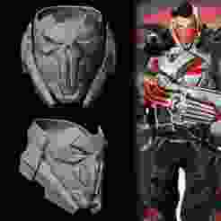 Punisher 2099 - Mask - Marvel Rivals Cosplay Prop
