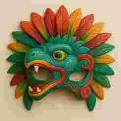 Quetzalcóatl, antifaz, disfraz,