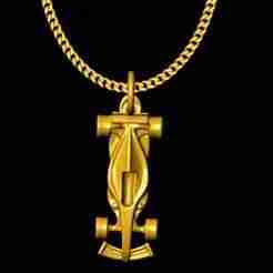 racing car pendant charm