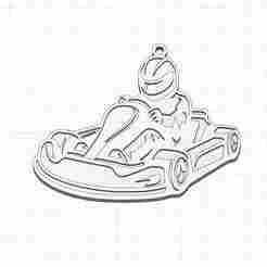 Racing Kart keychain