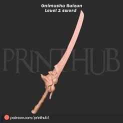 Raizan Sword Level 2 – Onimusha Fan Art | Cosplay STL File