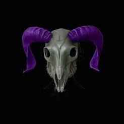 Ram Skull Mask standart horns