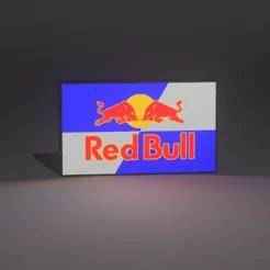 Red Bull Custom LED Night Light with Personalized Name - Perfect Gift for All Ages