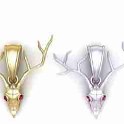 Regal Deer Head Pendant – 3D Printable Model