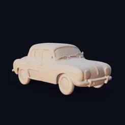 Renault Dauphine Gordini – Easy Print STL, 1968 French Rally-Inspired Sedan
