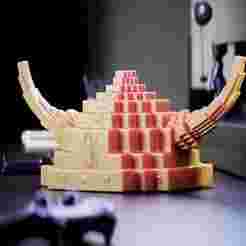 Roblox pixel art Viking helmet - Roblox pixel art Viking helmet
