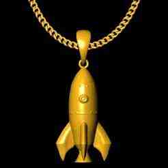 rocket charm 20mm