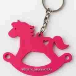 ROCKING HORSE KEYCHAIN