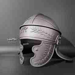 Roman Laurel Helmet with Golden Details