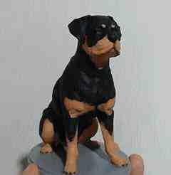 Rottweiler Dog Figure