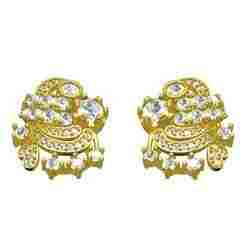 Round Diamond Vintage Stud Earring