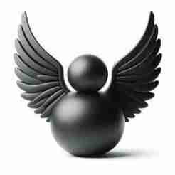 Rounded Half Body Angel Fairy Showpiece 3D Print Sculpture