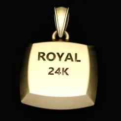 ROYAL 24K GOLD PENDANT   3d printable model