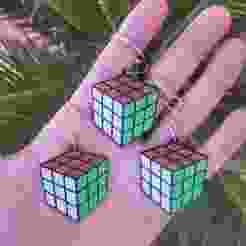 Rubik's Cube Key Ring