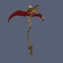 Ruby Lady Zombie scythe for cosplay