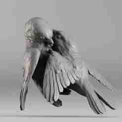 S00051 Lovebirds - Romantic 3D Sculpture 3dp