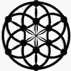Sacred geometry elements 1 - 2D/3D Wall Art STL+SVG For CNC Router, Plasma, Waterjet, Laser & 3D Printer