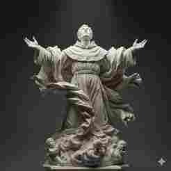 Saint Francis of Assisi – Baroque Style Statue
