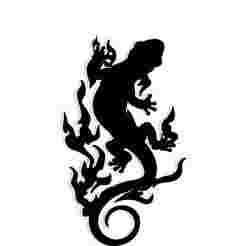 salamander spirit surrounded by curling flames - 2D/3D Wall Art STL+SVG For CNC Router, Plasma, Waterjet, Laser & 3D Printer