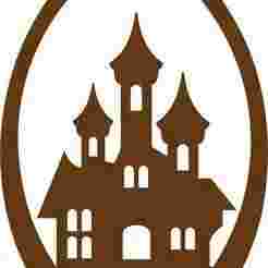 Samhain Jewelry Set - Oval Haunted House