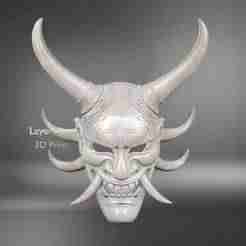 Samurai Devil Mask - Oni Demon Mask