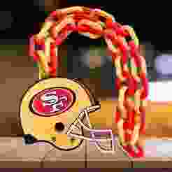 SAN FRANCISCO 49S HELMET CHAIN. NFL