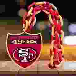 SAN FRANCISCO 49S SHIELD CHAIN. NFL