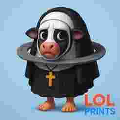 Saturn Cow Saturnite Nun Halloween - STL Cartoon 3D Figures