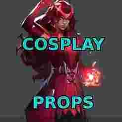 Scarlet Witch, Elizabeth Olsen Wanda Maximoff  Default Costume Marvel Rivals Full armor and weapon and props Cosplay Kit , kitbash  all in one