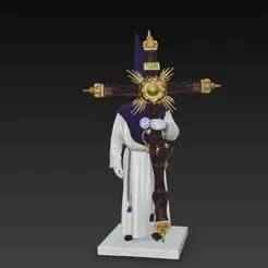 SCULPTURE NAZARENE WITH CROSS OF GUIDE OF BROTHERHOOD