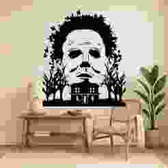 Serial Killer Halloween - Wall Art Multicolor
