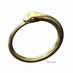 Serpent carving carving cuff bracelet bangle 3D print model