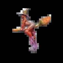 Sexy Witch on a broom
