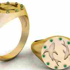 Shark & Anchor Ring