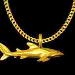 Shark charm 22mm