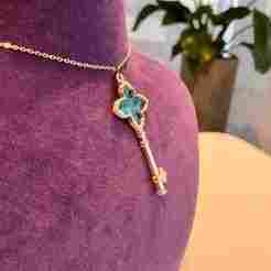 ✨💎 Shiny Key Necklace Pendant – Model 3  |  3D Printable Jewelry
