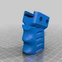 Short, Angled Airsoft Grip, Made for Weaver Type Rails
