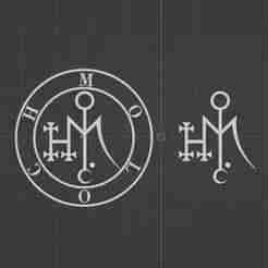 Sigil of Moloch – Ars Goetia Demon Seal | STL + SVG Files for Jewelry, Pendants, Coins, Engraving