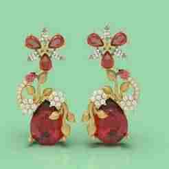 Simple Diamond Earring - 0015